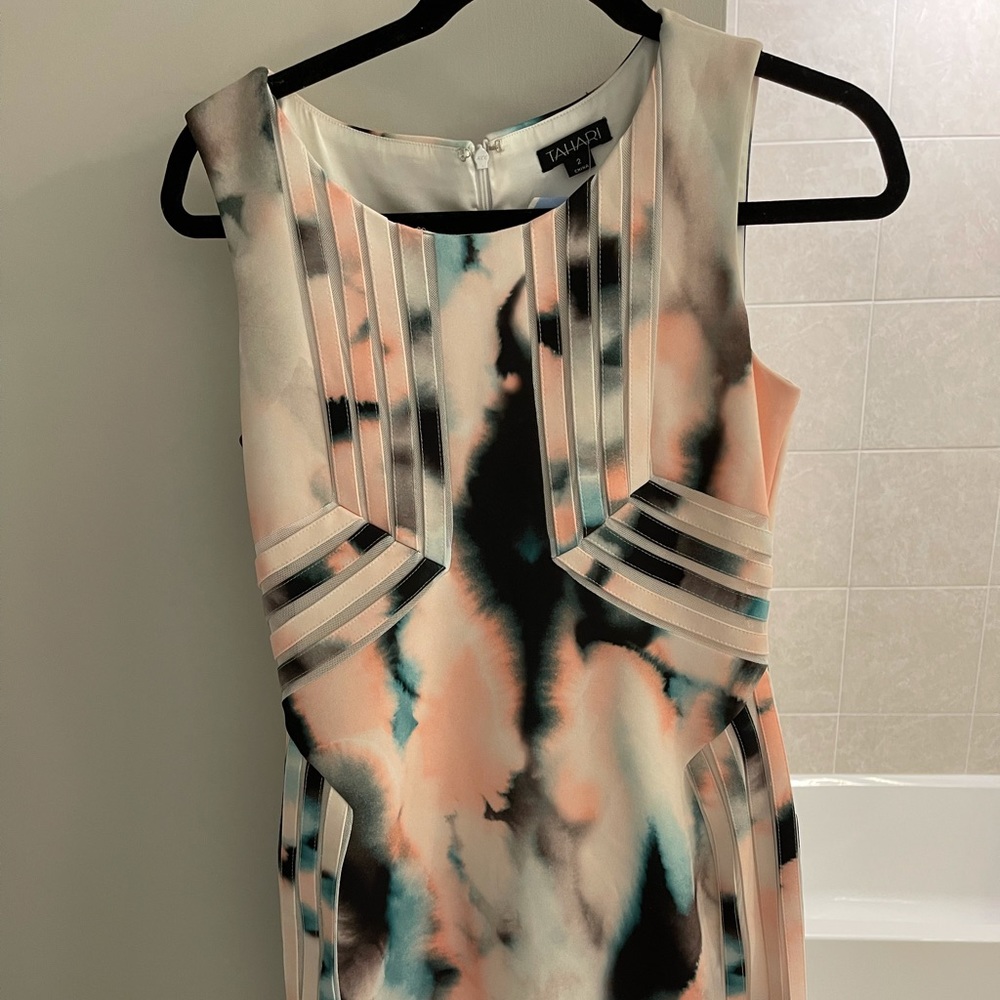 Tahari Color Marbled Dress